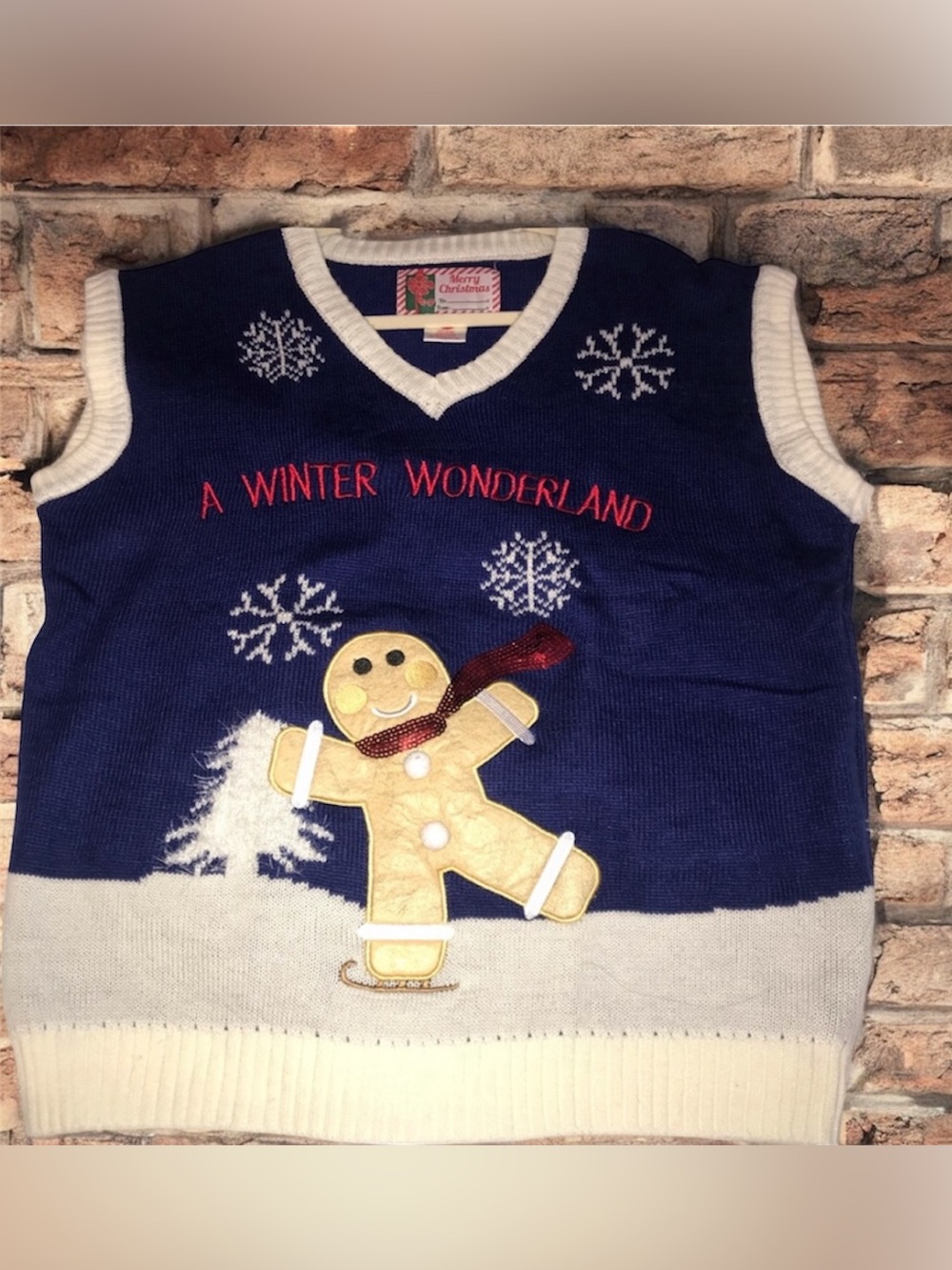 MERRY CHRISTMAS “a Winter Wonderland” Sweater Vest
